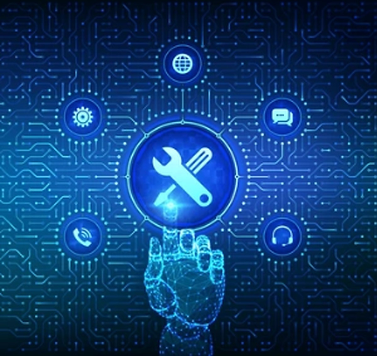 Atendimento técnico — suporte remoto e presencial com SLA